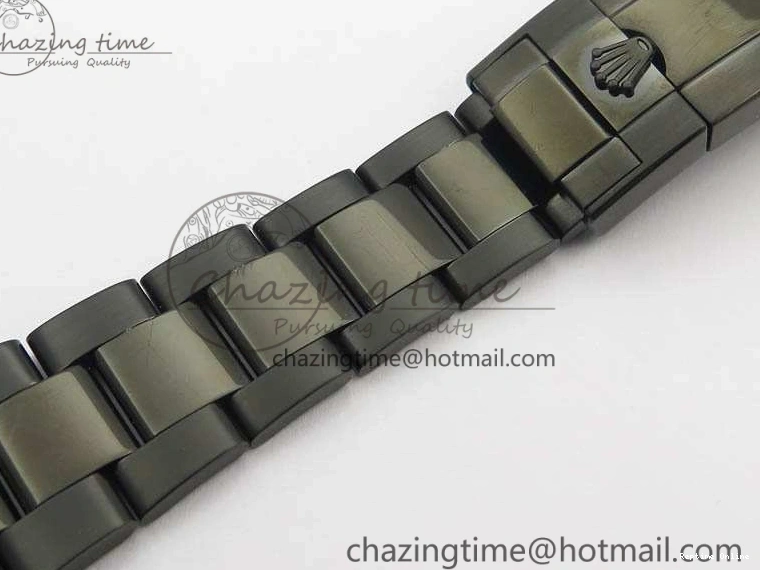 0415 Modern Daytona Kravitz YG DLC BP Maker Best Edition Black Dial On DLC Bracelet A4130 (Free Leather Strap) 3572